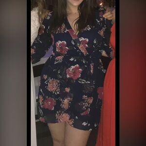 Floral Navy Lulu’s Dress